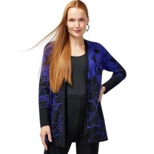 Chico's Black and purple Cardigan